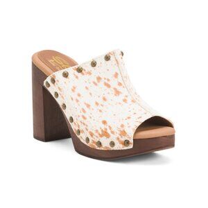 SBICCA Multicolor Leather Crowley Dapple Heels